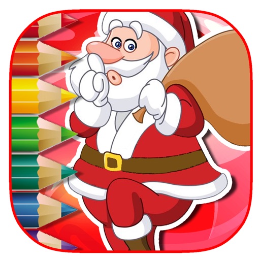 Free Coloring Page Game Santa Claus Free Version icon