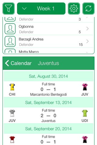 Italian Football Serie A 2013-2014 - Mobile Match Centre screenshot 2