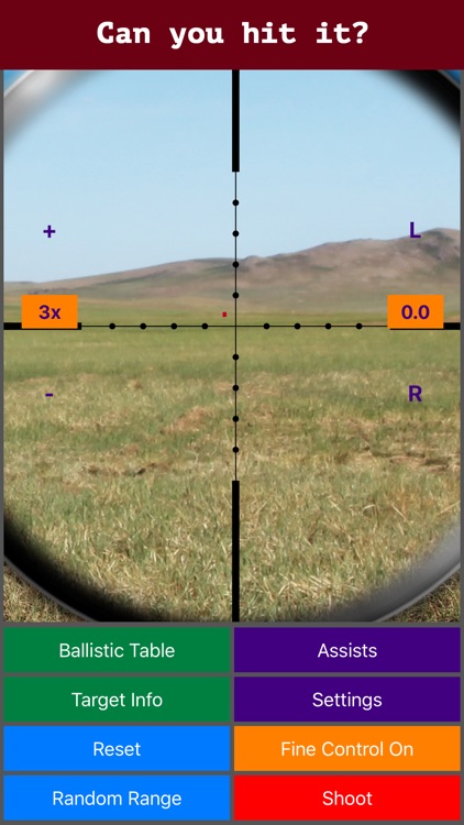 Longshot (metric) - Long Range Shooting Simulator and Mildot Scope Ranging Trainer screenshot-0