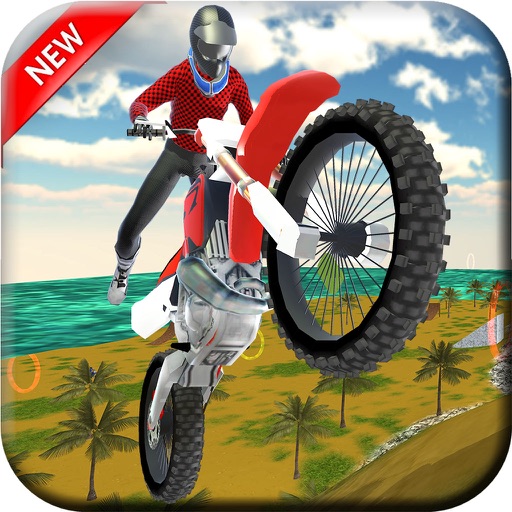 Motocross Stunt Bike Racer beach sim-ulator game-s iOS App