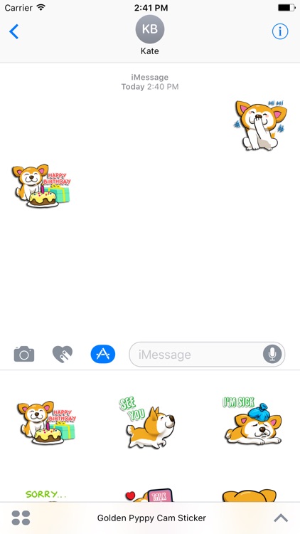 Golden Puppy Cam Sticker