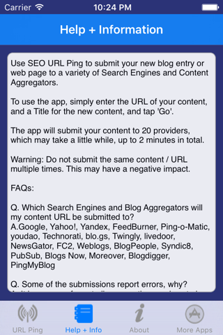 SEO URL Ping - search submit screenshot 4