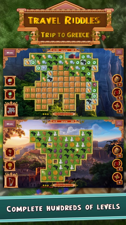 Travel Riddles: Trip To Greece - quest for Greek artifacts in a free matching puzzle game screenshot-3