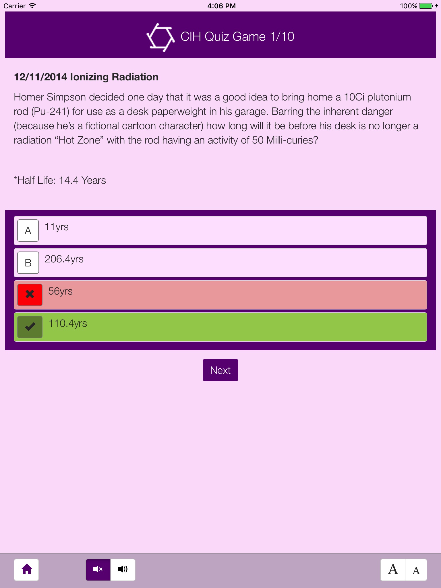 CIH Quiz Game App screenshot 4