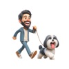 Havanese Walk Stickers