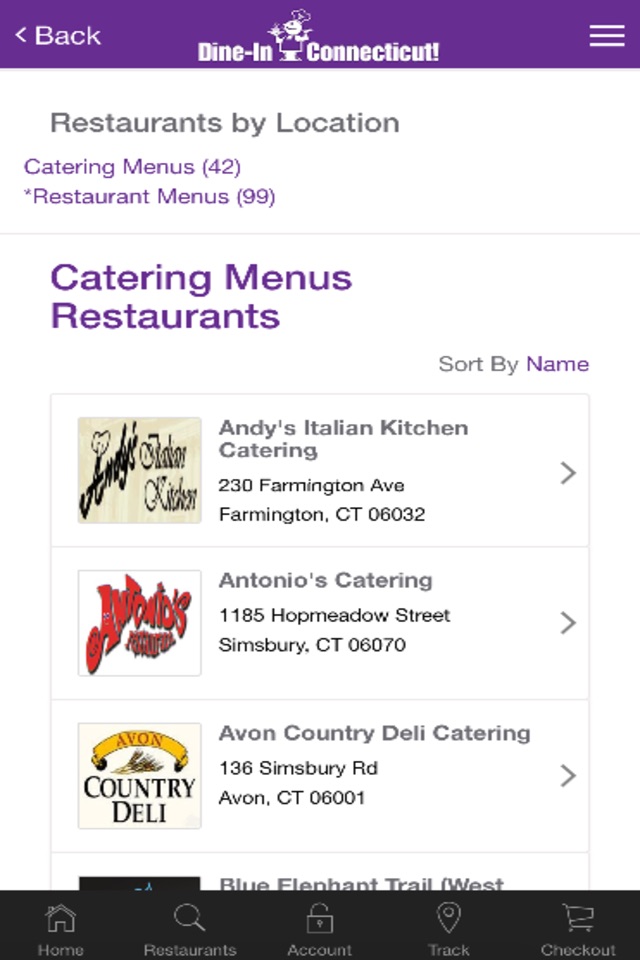 Dine In CT - Food Delivery screenshot 2