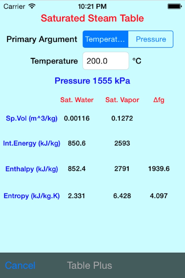 Thermo Physical Prop screenshot 3