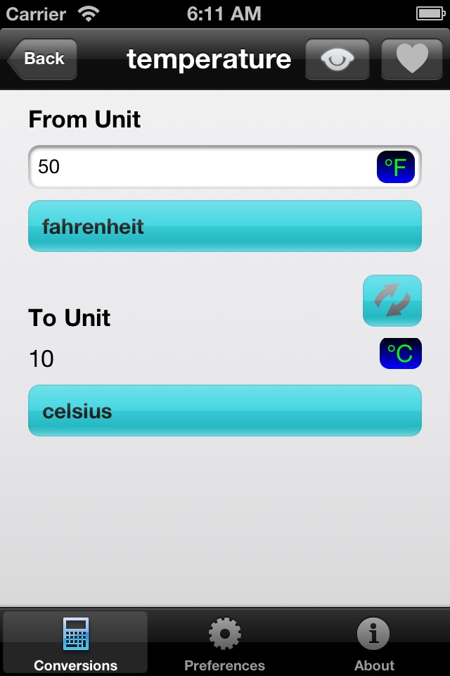 Simple Units Converter lite screenshot 2