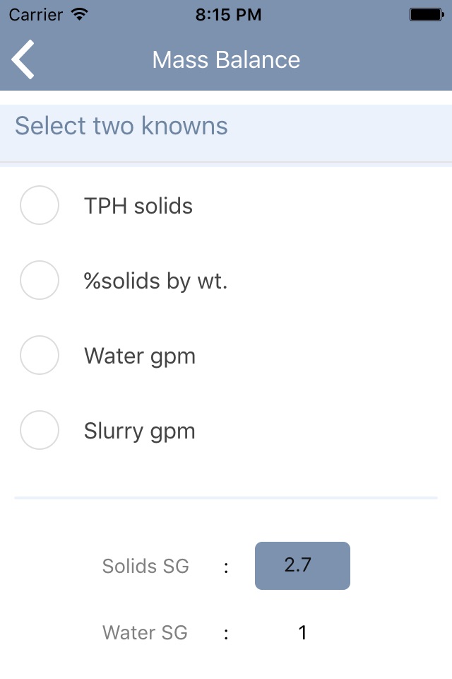 Neptune Slurry Calculator screenshot 2