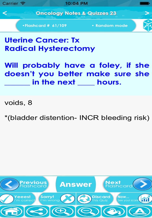 Oncology Test Bank App : Q&A screenshot 2