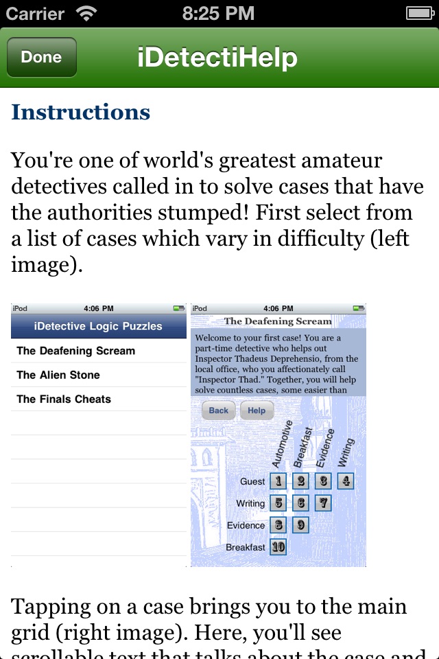 iDetective Logic Puzzles screenshot 4