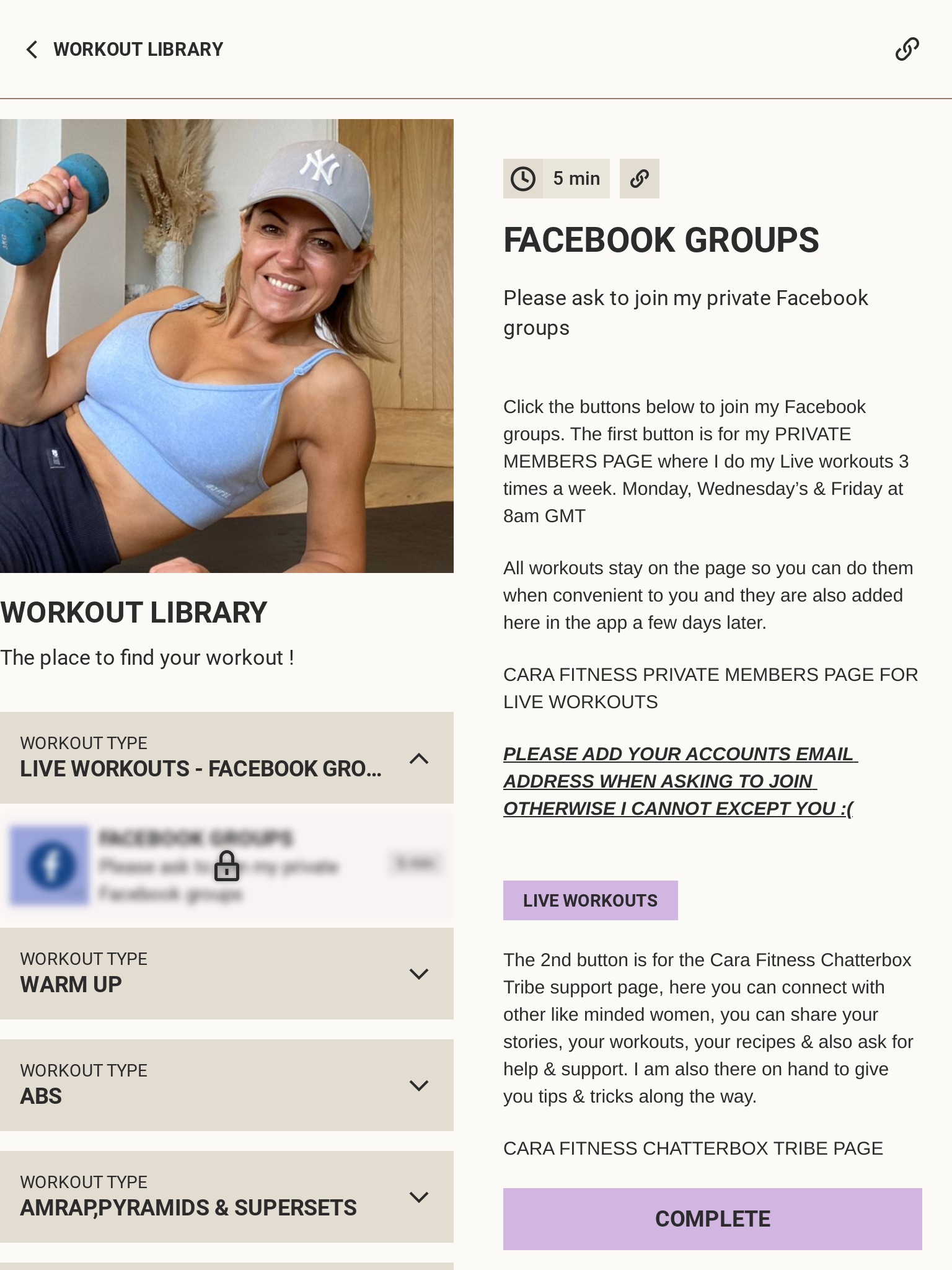 Cara Fitness screenshot 4