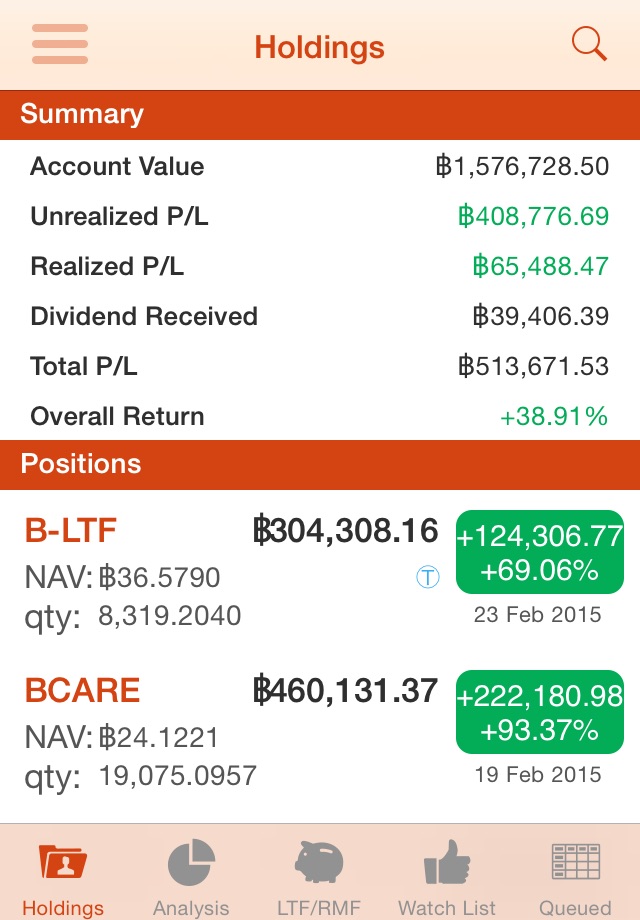 Thai Funds Today screenshot 2