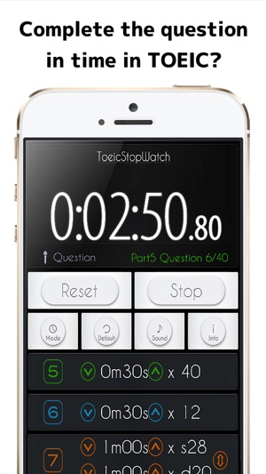 ToeicStopWatch: stopwatch/timer for TOEIC(圖1)-速報App