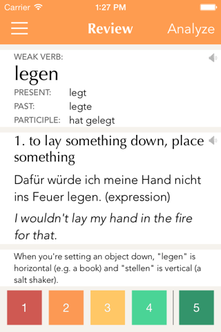 Colibri German Flashcards screenshot 2