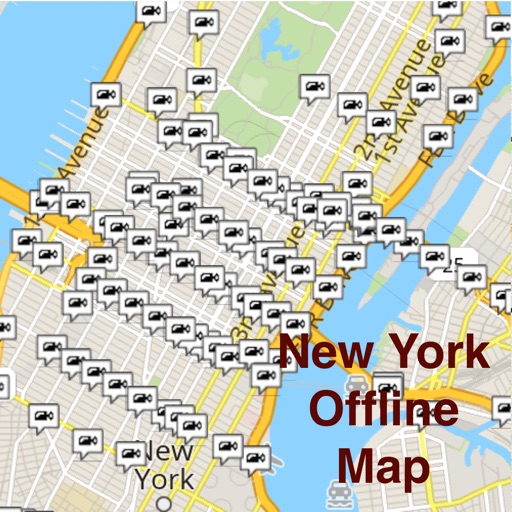 New York/NYC Offline Map & Navigation with Real Time Traffic Cameras Pro icon