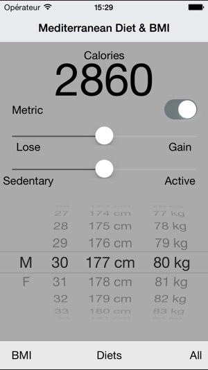 Mediterranean Diet Planner & Calorie BMI