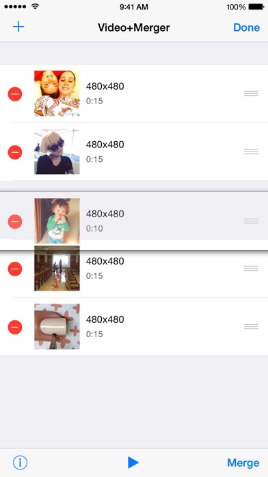 Video+Merger Editor Pro - Join Multiple Video Clips Into One Single Video Screenshot 2