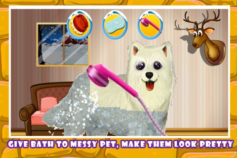 Winter Clean Up - House Room Makeover and CleanUp Game for Children screenshot 4