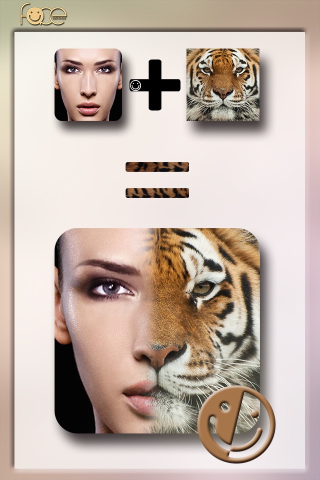 InstaFace:face eyes blend morph with animal effect screenshot 2