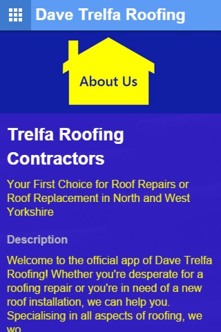 Dave Trelfa Roofing screenshot 2