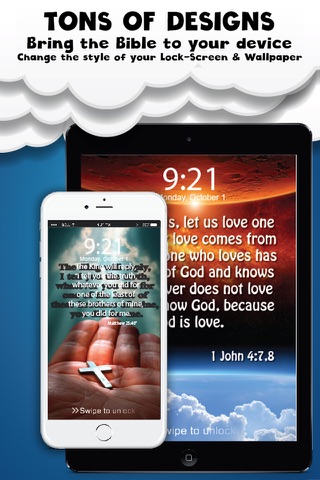 Bible Scripture Lock-Screens - Daily Wallpapers & Backgrounds screenshot 2