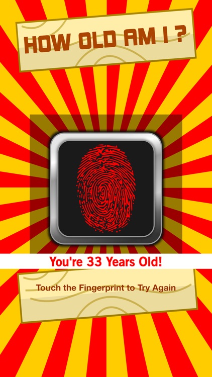 How Old Am I - Age Guess Scanner Fingerprint Touch Test Booth HD +