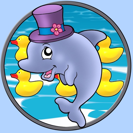 dolphins and carnival shooting for kids - free game icon