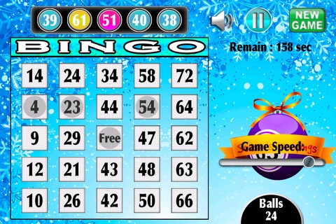 Christmas Holiday Frozen Bingo Santa Bonus Maker Bash - Mega Party Blitz Casino Pop HD Free Bingo Edition screenshot 2