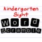 Kindergarten Common Core Sight Word Scramble