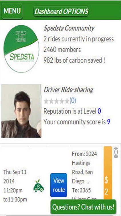 Spedsta Senior RideMatching