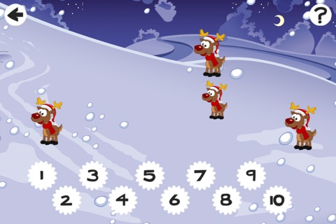 123 Count-ing Christmas Animals & Santa: Learn-ing Number-s To Ten Kid-s Game screenshot 4
