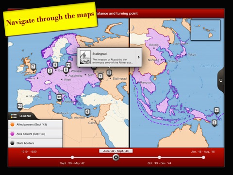 TIMEMAPS World War 2 – Interactive History Maps, Battles and Key Characters screenshot 2