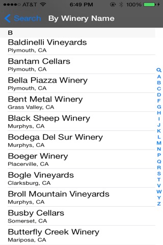 Sierra Foothills Winery Finder screenshot 3