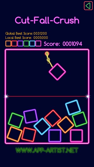 Cut-Fall-Crush: A unique and very challenging casual game(圖2)-速報App