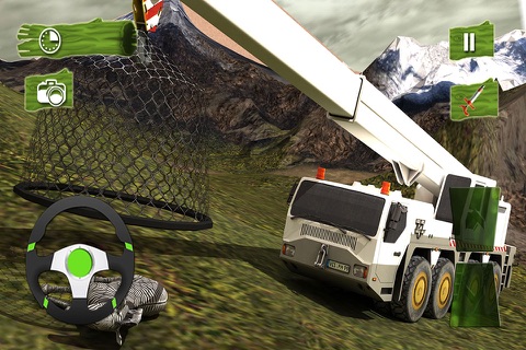 Wild forest animals transport truck driver 3D screenshot 2