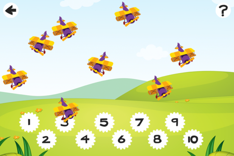 Active Counting Game for Children Learn to Count 1-10 with Flying Engines and Helicopters screenshot 2