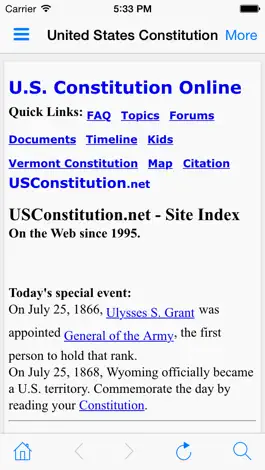 Game screenshot U.S. Constitution - usconstitution.net apk