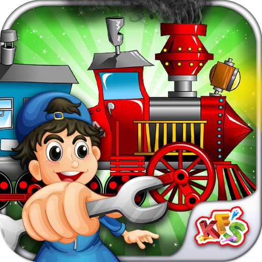 Build My Train – Make & repair vehicle in this crazy mechanic game for kids Icon