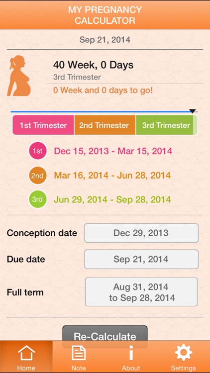 My Pregnancy Calculator