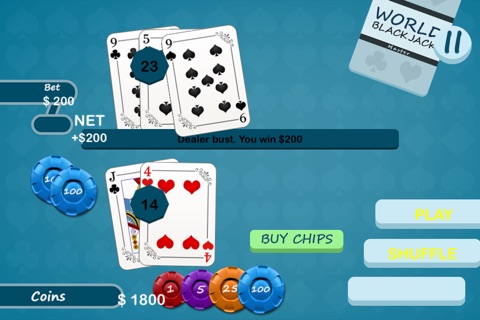 Mega World BlackJack Master - New Live card gambling table screenshot 3