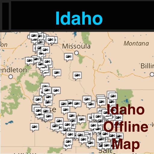 Idaho Offline Map & Navigation & POI with Traffic Cameras icon