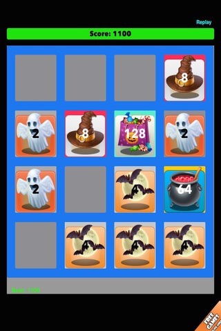 Spook Halloween 2048 - Ghost Tile Puzzle Challenge screenshot 3