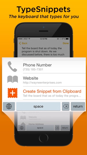TypeSnippets — The Keyboard that types for You.(圖1)-速報App