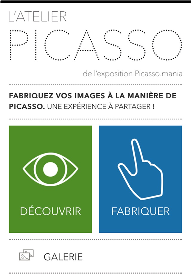 L’atelier Picasso, l’application ludique de l’exposition Picasso.Mania screenshot 2