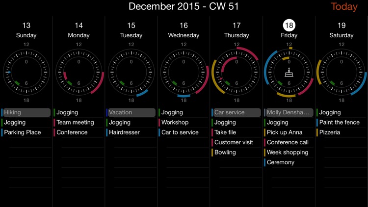 Jiffies Lite - Calendar in the watch screenshot-4