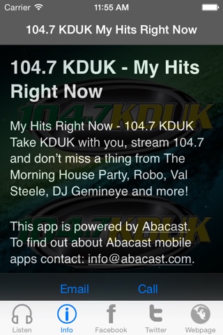 104.7 KDUK screenshot 2