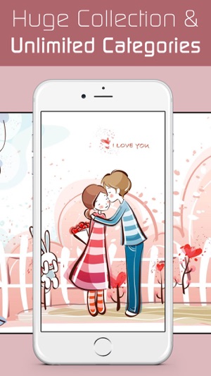 Love Wallpapers HD, Romantic Backgrounds & Valentine's Day C(圖4)-速報App