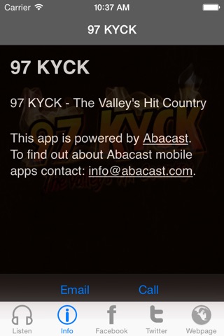 97 KYCK FM screenshot 2