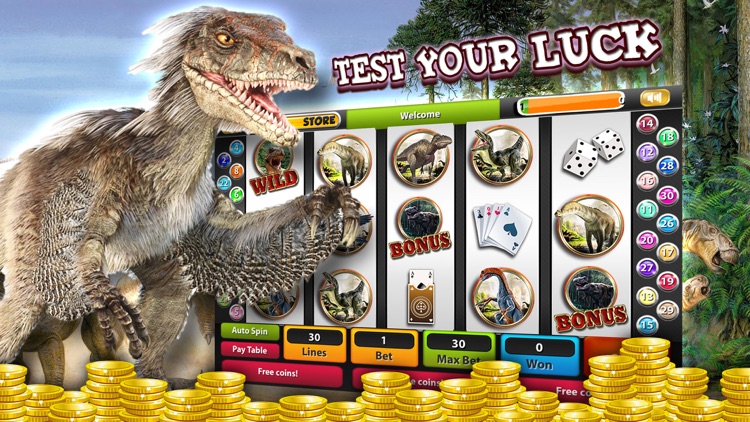 A New T-rex Casino & Slot Machine - Hit the Dinosor Jackpot 2016